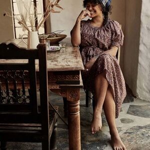 Doen - Safflower Dress in Yellow Laurel Canyon Floral